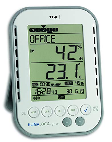 TFA HygroLoggPro 303039 Professional Thermo-Hygrometer with Data Logging Function