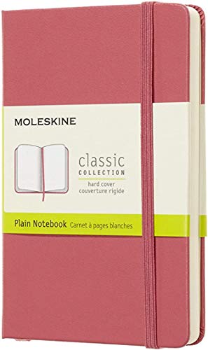 Moleskine Classic Notebook, Taccuino con Pagine Bianche, Copertina Rigida e Chiusura ad Elastico, Formato Pocket 9 x 14 cm, Colore Rosa Margherita, 192 Pagine