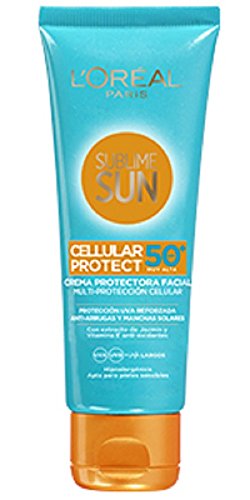 L'Oréal Paris Sublime Sun Cellular Protect, Crema Protezione Solare Viso IP 50+, 75 ml