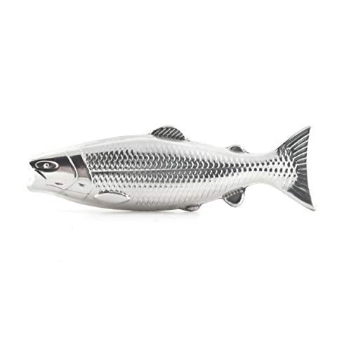Kikkerland Fish Magic Sapone, Acciaio, Argento, 10x21x4 cm