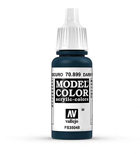 War World Gaming Vallejo Model Color Blue - Dark Prussian Blue 70.899 - Wargame Miniature Figure Painting Assortment Modelling Wargaming Hobby Tabletop Model Paint Collection