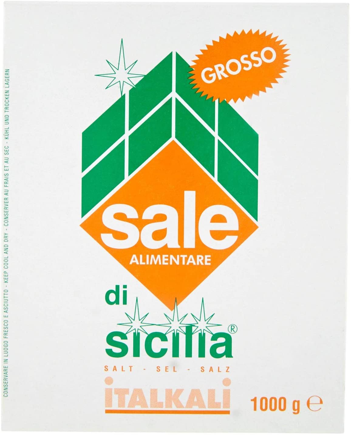 Sale di Sicilia Sale Alimentare Grosso - 1000 gr