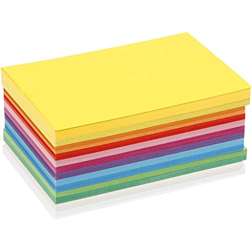 Art-Manufacture-Design - Cartoncino colorato, in formato A6, 10,5 x 15 cm, 120 fogli in colori assortiti