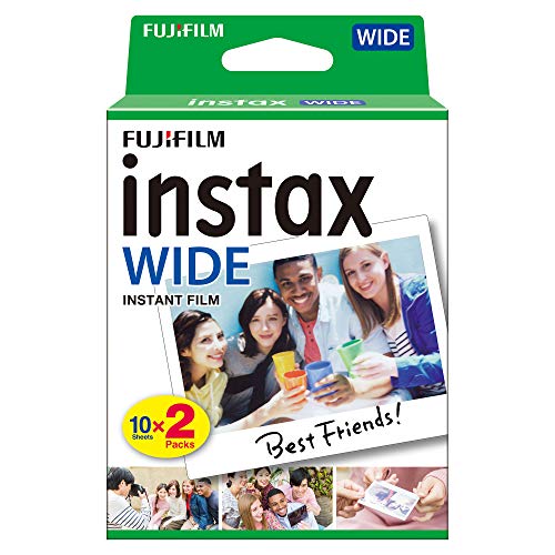 Fujifilm Instax Wide Film Pellicole Instantanee per Fotocamere Instax Wide, 20 stampe (2 pacchi da 10)