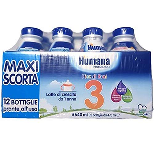 HUMANA 3 LIQUIDO MULTIPACK 12X 470ML HDPE NUOVA CONFEZIONE