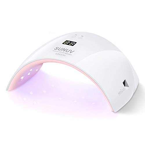 Lampada Asciuga Unghie, Lampada per Unghie LED UV SUNUV 36W con Sensore Automatico, Schermo LCD per Manicure e Pedicure a Casa e da Salone