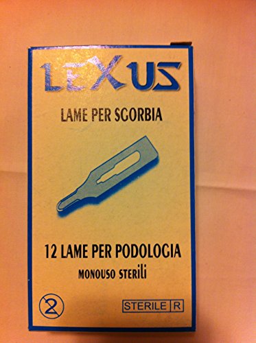 LAME PODOLOGICHE STERILI PER SGORBIA CONFEZIONE DA 12 PEZZI N° 4