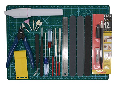 Gundam Modeler Builder's Tools Craft Set Kit 16 PCS For Professional Bendai Hobby Model Assemble Building