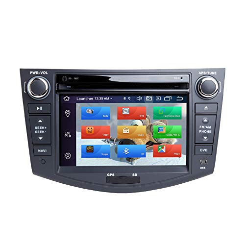 Android Car Stereo, ZLTOOPAI per Toyota RAV4 2006-2012 Android 10.0 Octa Core 4G RAM 64G ROM 7 pollici capacitivo HD Multi-Touch Screen Car Stereo GPS Radio lettore DVD