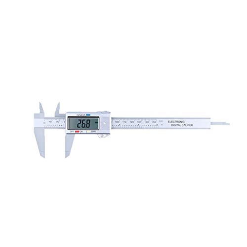 Anjuley - Micrometro di Calibro a corsoio elettronico in Fibra di Carbonio, 150 mm, LCD Digitale