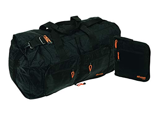 Skypak - Borsa da viaggio pieghevole, 90 l, colore: Nero