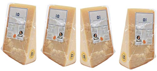 Confezione Risparmio 4 Pezzi Parmigiano Reggiano D.o.p. NO OGM stagionato 24/26 mesi 1 KG. cad