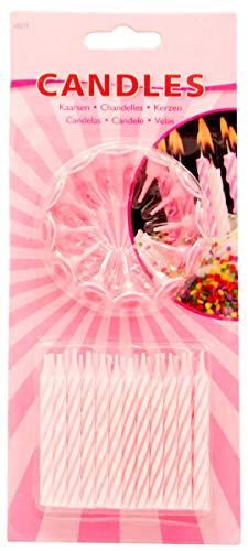 Set di candeline rosa - 24 pezzi