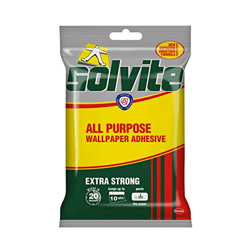Solvite Extra Strong All Purpose Fast Mix - Colla adesiva per carta da parati, per fissare 10 rotoli, 185 g