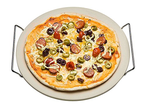 Spetebo - Pietra refrattaria per pizza e pane, 33 cm