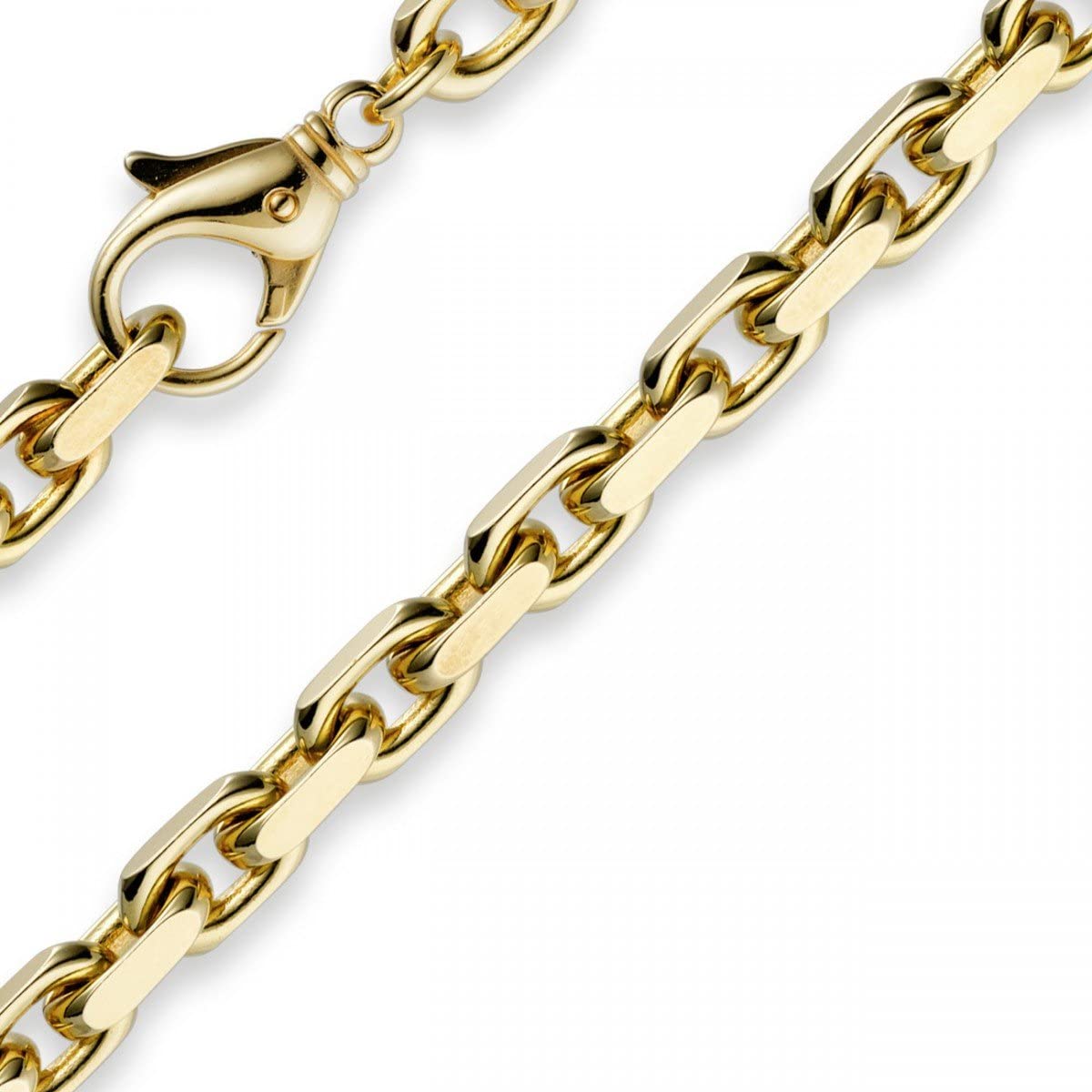 7 mm catena collana catena in oro giallo 585 70 cm per uomo oro catena