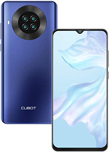 CUBOT Note 20 Smartphone, 6.5 Pollici HD Display, Batteria 4200mAh, Android 10.0, 3GB RAM + 64GB ROM, 4G Cellulare, AI Camera, Dual SIM, NFC, Face ID, Blu