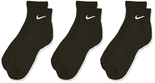 Nike Everyday Cushion Ankle, Calzini Uomo, Black/White, M
