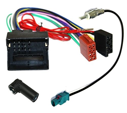 Aerzetix - ISO adattatore cavi per autoradio e adattatore per cavo antenna.