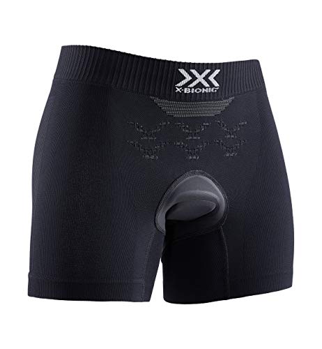 X-Bionic Energizer 4.0 Light Boxer Shorts Padded Women, Donna, Opal Black/Arctic White, S