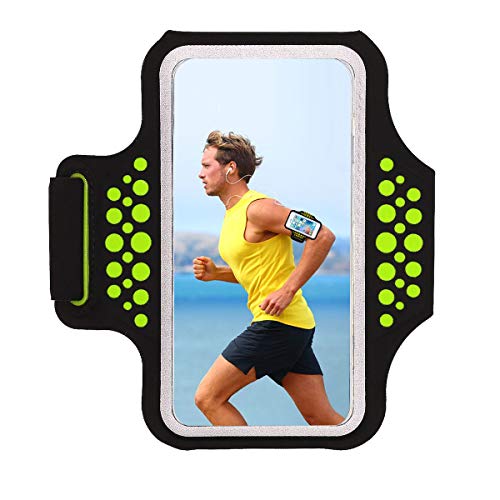 HAISSKY Fascia da Braccio Sportiva Universale con Cinturino Regolabile per Smartphone meno di 6.2 pollici come per iPhone X/ XS/XS Max/8 Plus,Galaxy S5 S6 S7 Edge Note 5, Note 8