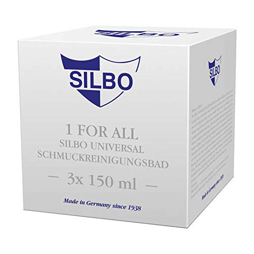 Silbo gioielli einigungs Bad – 1 For All – Jewellery Cleansing Bath – 3 X 150 ML -