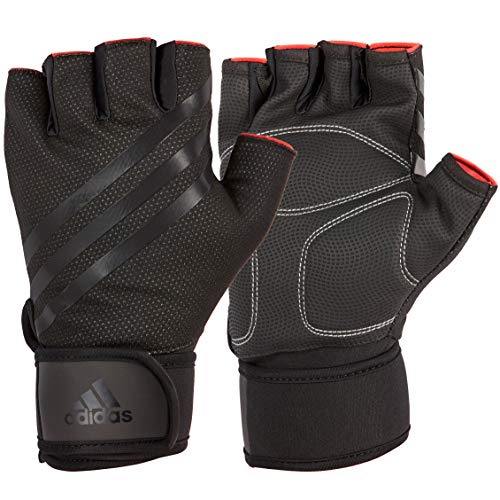 adidas Elite Training, Guanti Fitness, Nero, M - 19-20 cm intorno al palmo