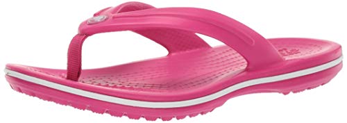 Crocs Crocband Flip GS, Scarpe da Spiaggia e Piscina Unisex-Adulto, Rosa (Candy Pink 000), 36/37 EU