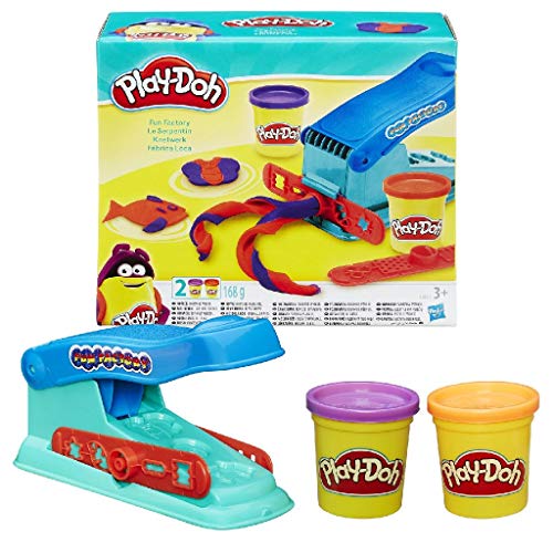 Play-Doh - Fabbrica Base per Modellare, Macchina Divertente con 2 Colori Play-Doh Non tossici
