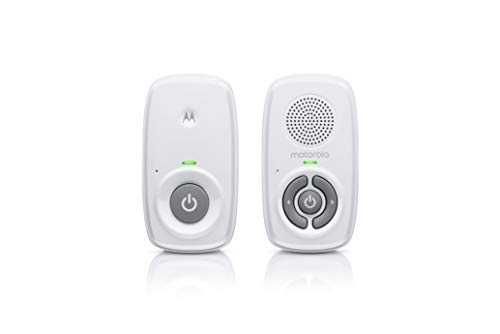 Motorola MBP21 - Babyphone audio, 300 metri di portata, microfono ad alta sensibilità, colore: Bianco
