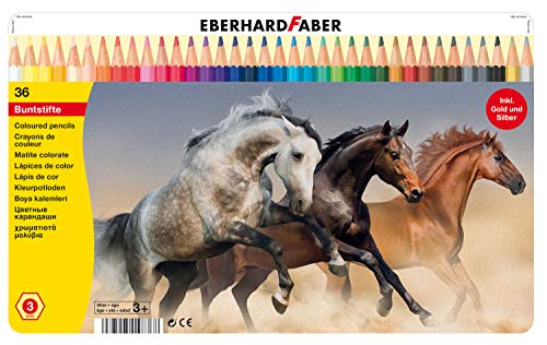 Eberhard Faber 514.836 - Pastello 36er Esagonale, Una Scatola di Latta