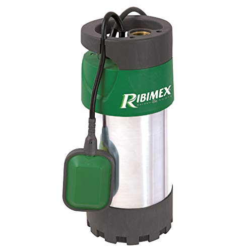 Ribimex PRPVC801MC3 Pompa per Pozzi 3 Turbine 800 W, Verde/Grigio, 35x15.5x15.5 cm