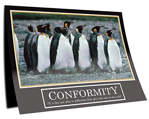 GREAT ART Conformity Poster - Fotomurale Originale di Barney Stinson - 85 x 60 cm Pinguino Come Ho Incontrato Tua Madre Motivazione Barney Stinson Ufficio Immagini Conformità - No. 3