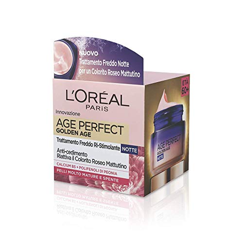 L'Oréal Paris Age Perfect Pro-Calcium Crema Viso Fortificante, Notte - 50 ml