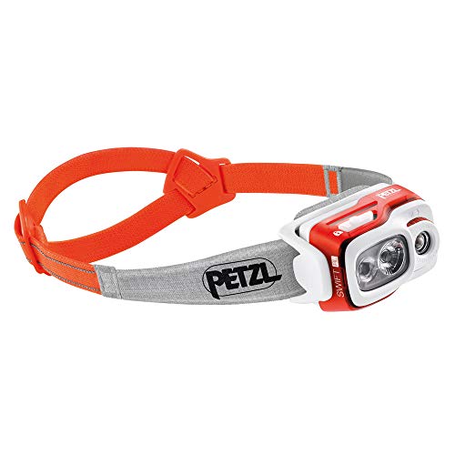 Petzl Swift RL Torcia a Fascia Grigio, Arancione LED 7.8 W, Red