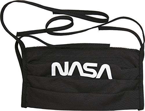 Mister Tee NASA Face Mask Maschera di Tutti i Giorni, Black, One Size Unisex-Adulto