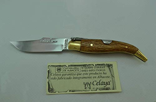 Coltello Celaya Classic Albacete Ottone di legno di quercia 7 cm