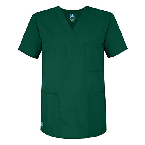 Uniforme mediche unisex Top infermiera abbigliamento professionale – 601 – Hunter Green – 5X