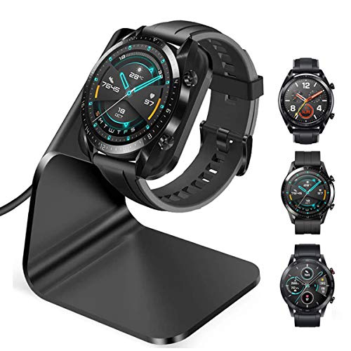 CAVN Caricabatterie Compatibile con Huawei Watch GT/GT 2 /GT 2e/ Honor Magic Watch 2/1 Caricabatterie a Induzione, (150cm/4,9ft) Alluminio USB Cavo di Ricarica per GT/GT 2 / Magic Watch