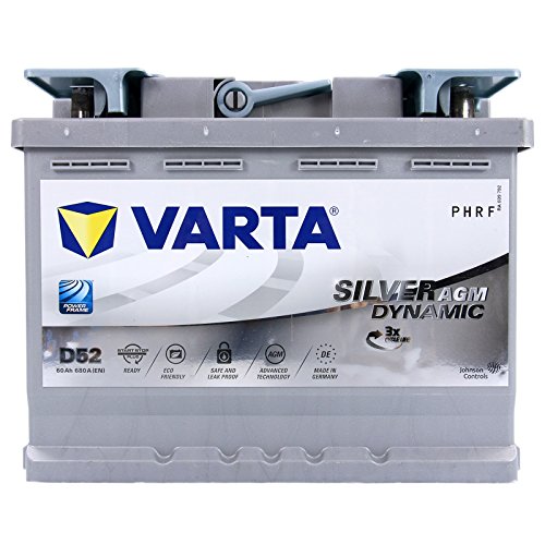 Varta 560901068D852 D52 AGM, Argento