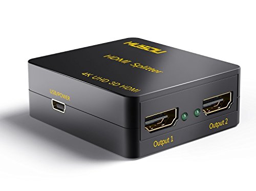 Musou 4K Splitter HDMI 1 Input 2 Output Sdoppiatore HDMI Supporto HDMI1.4 3D CEC UHD HDCP per Blue-Ray Play DVD Proiettore.