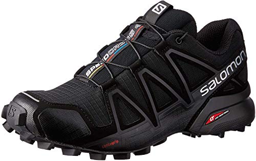 Salomon Speedcross 4 W, Scarpe da Trail Running Donna, Nero (Black/Black/Black Metallic), 39 1/3 EU