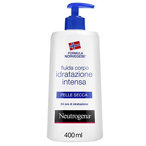 Neutrogena Crema Corpo Idratante Fluida, Formula Norvegese, per Pelli Secche, 400 ml