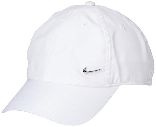 Nike H86 cap Metal Swoosh, Cappellino da Baseball Unisex Adulto, Bianco (White/Metallic Silver 100), One Size (Taglia produttore:MISC)
