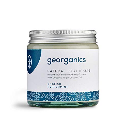 Georganics Dentifricio Naturale Rimineralizzante all'Olio di Cocco Biologico - Menta Piperita 120ml