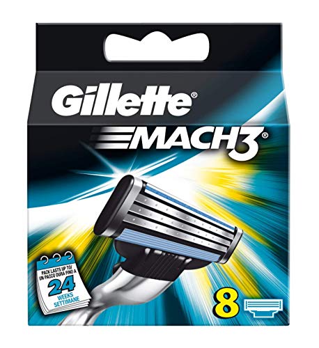 Gillette lamette MACH 3 per Rasoio da Uomo, 8 Pezzi