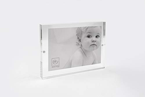 Mascagni Cornice 15 x 20 cm (per foto da 13x18  cm) in Plexiglass chiusura magnetica, trasparente, acrilico
