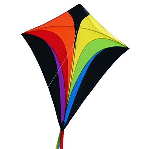 CIM Aquilone - Eddy XL Rainbow MUSTHAVE - per etá Superiore ai 6 Anni - Dimensioni: 90x100cm - incl. Filo e Coda
