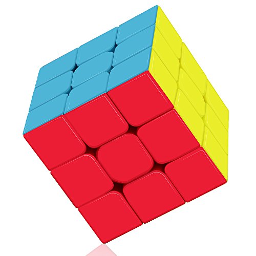 ROXENDA 3x3 Speed Cube, Cubo di velocità 3x3 Smooth Turning - Solid Durable & Stickerless Glassato, Il Giocattolo Magico di Puzzle 3D - Gira più Velocemente Dell'originale