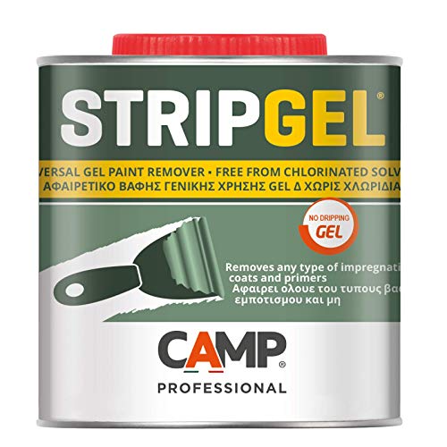 Camp STRIP GEL, Sverniciatore professionale in gel per legno, ferro e muro, Elimina vernici, impregnanti e fondi